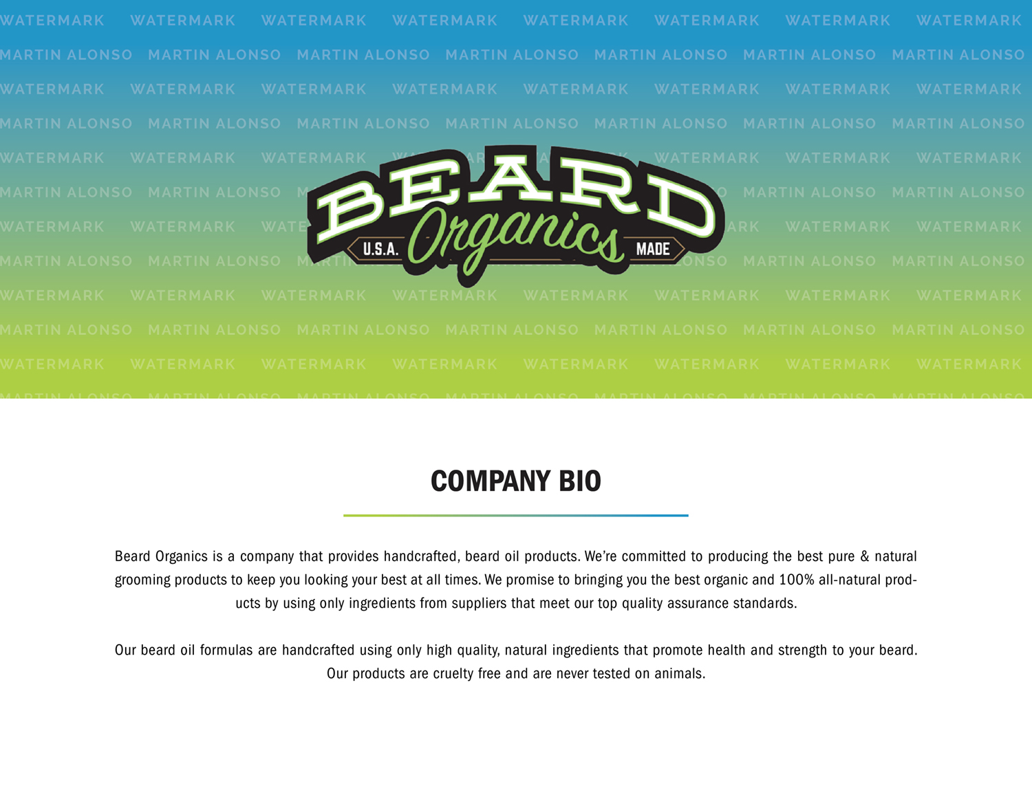 Graphic Design by Martin Alonso for Beard Organics LLC | Design #20974401
