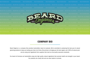 Graphic Design by Martin Alonso for Beard Organics LLC | Design: #20974401