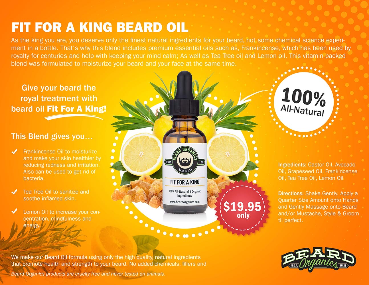 Graphic Design by chipchip15 for Beard Organics LLC | Design #20975335