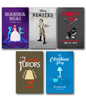 2019 Theater Season Posters | Poster Design by SAI DESIGNS