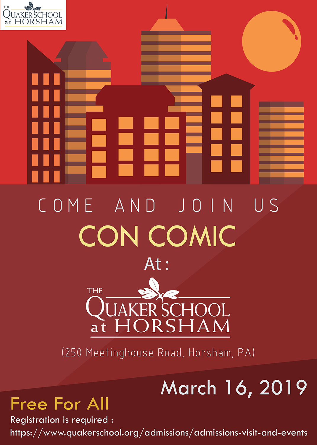 Poster Design by wibowo 4 for The Quaker School | Design #20997450