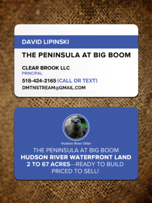 THE PENINSULA AT BIG BOOM     HUDSON RIVER WATERFRONT LAND | Diseño de Tarjeta de Presentación por Sandaruwan