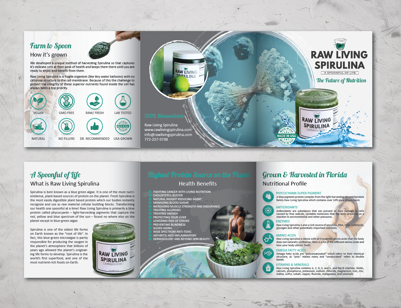 Design de Flyer par alex989 pour Raw Living Spirulina | Design #21027713