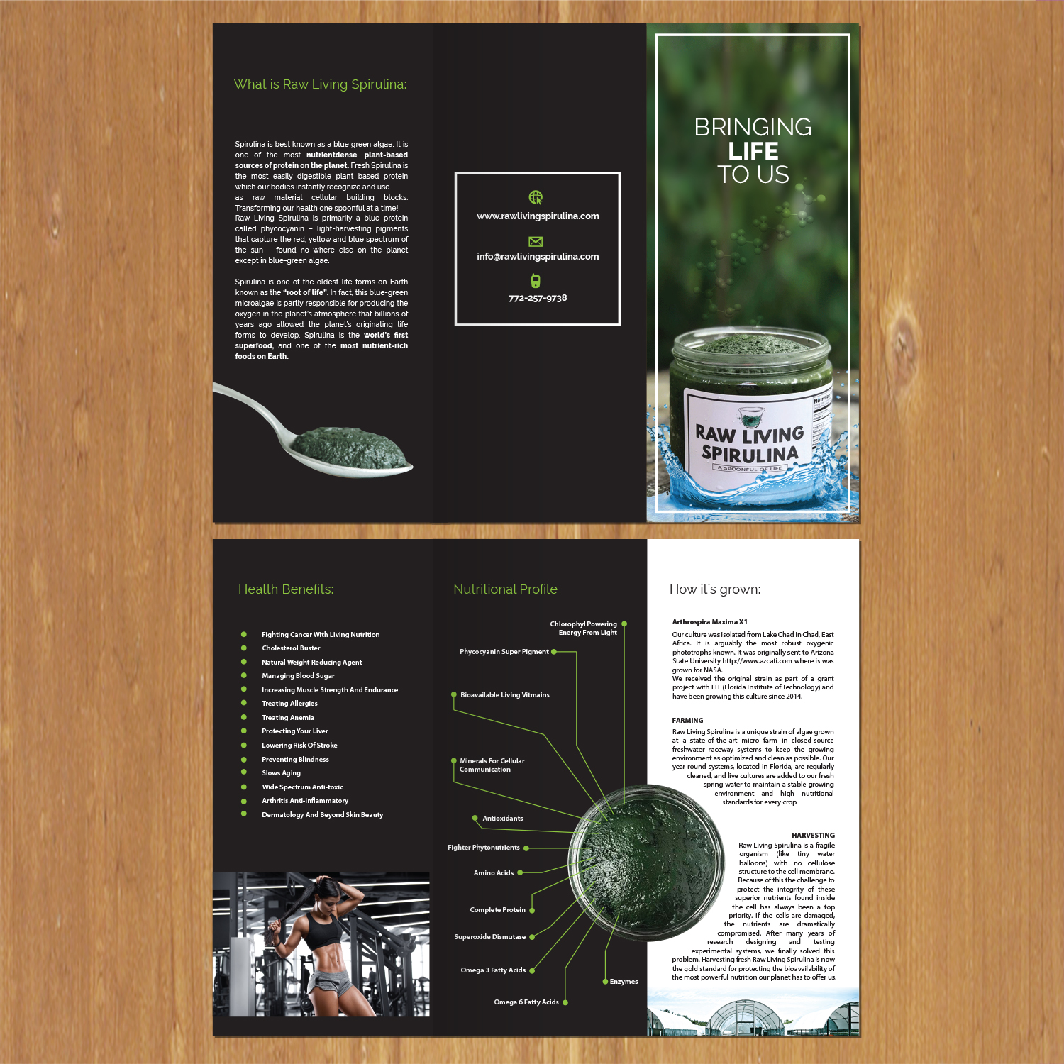 Design de Flyer par MNM pour Raw Living Spirulina | Design #21003824