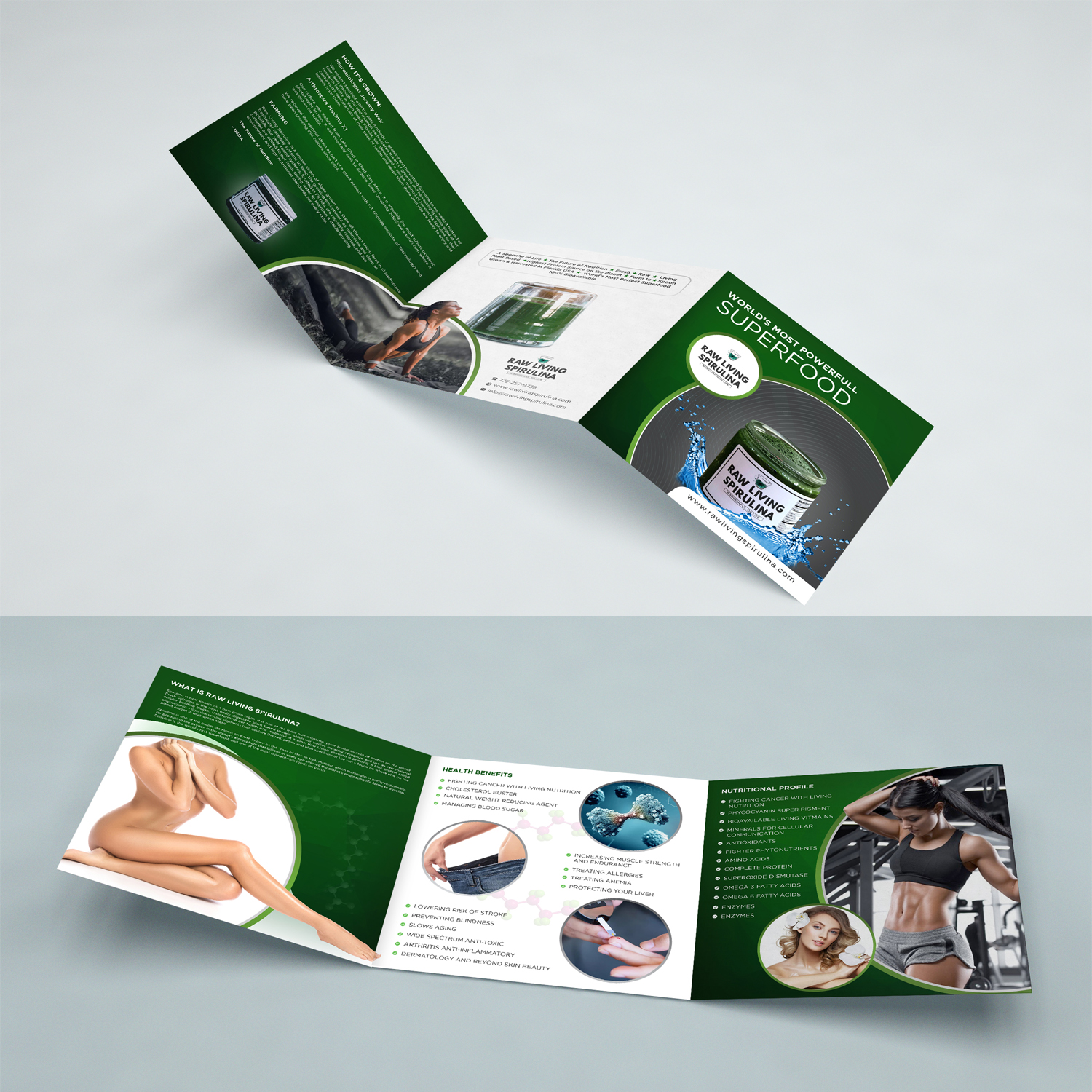Design de Flyer par debdesign pour Raw Living Spirulina | Design #20989436