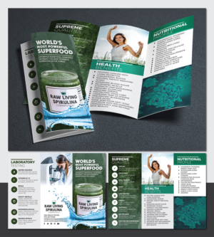 Flyer Design by Deziners Zone for Raw Living Spirulina | Design: #20984477