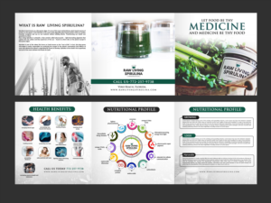 Flyer Design by LAXMI DESIGNHUB for Raw Living Spirulina | Design: #21034317