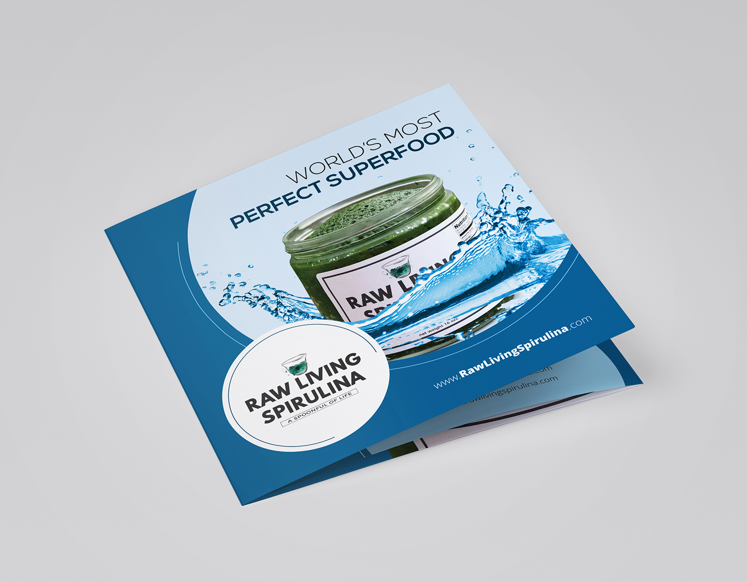 Diseño de Flyer por ecorokerz para Raw Living Spirulina | Diseño #20984758