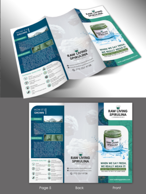 Flyer Design by innovative earth for Raw Living Spirulina | Design: #21009390
