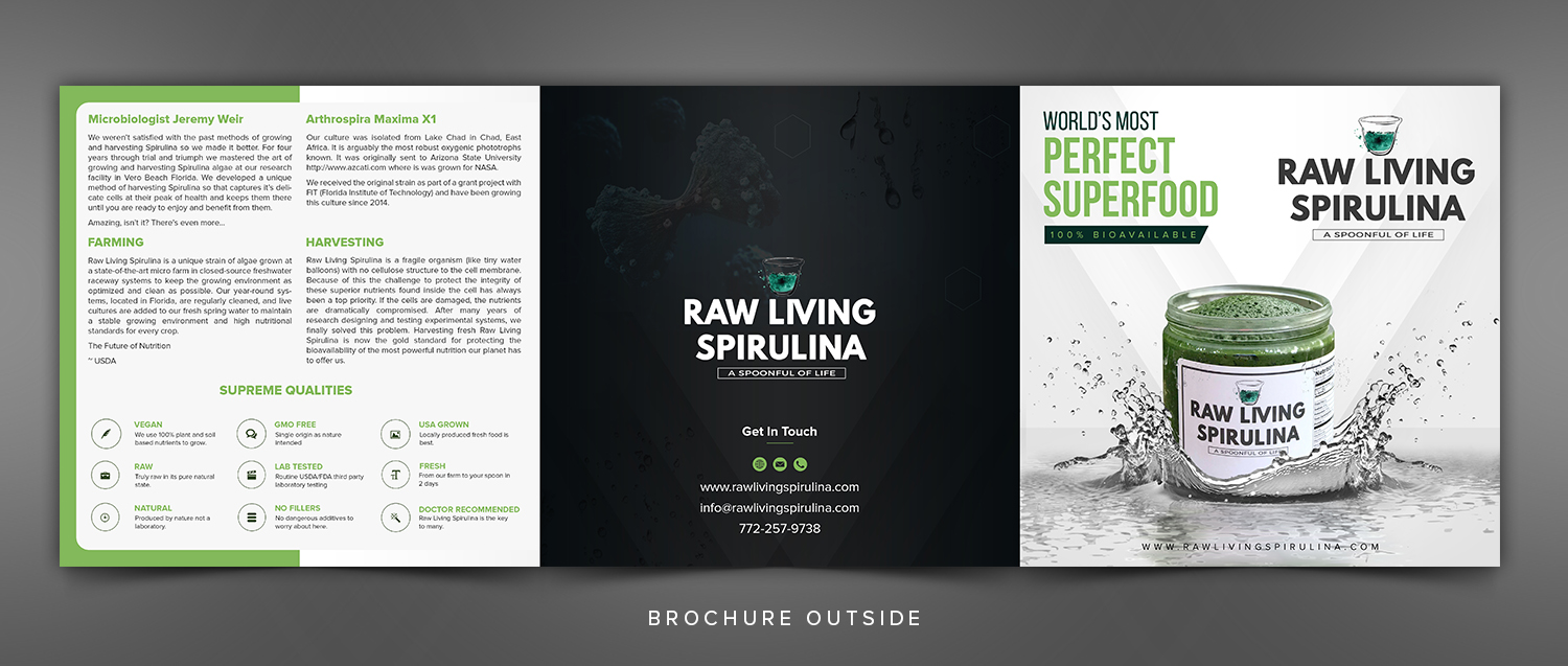 Design de Flyer par SAI DESIGNS pour Raw Living Spirulina | Design #21036112
