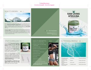 Design de Flyer par carotroyav_lz pour Raw Living Spirulina | Design #21032316
