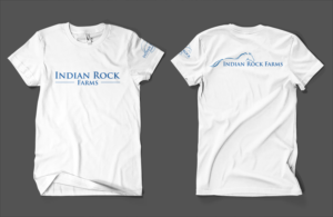 Indian Rock Farms logo placement on t-shirts  | T-Shirt-Design von Barney Stinson