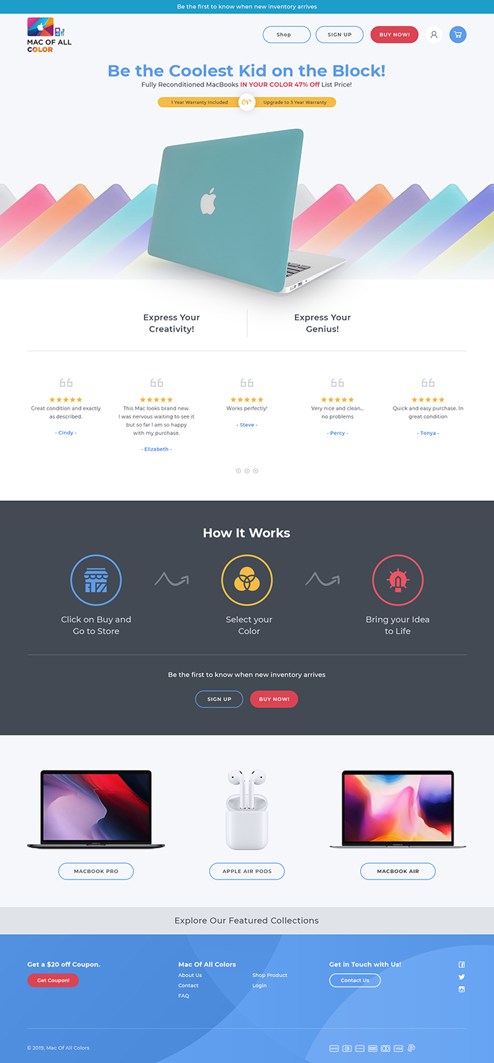 Shopify Design by Expert Designer for this project | Design #20983423