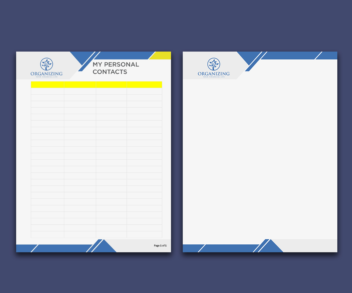 Word Template Design by JanuXart for this project | Design #21047991
