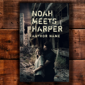 Noah Meets Harper. Action/Fantasy young adult novel. Older male, young blond on cover. | Giseño de Portada de eBook por BCN Book Cover & Logo Studio