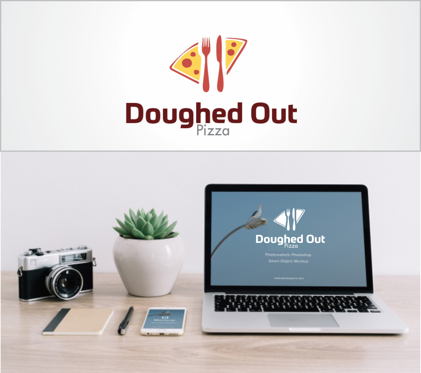 Logo Design by get2tows for Doughed Out Pizza | Design #21009207