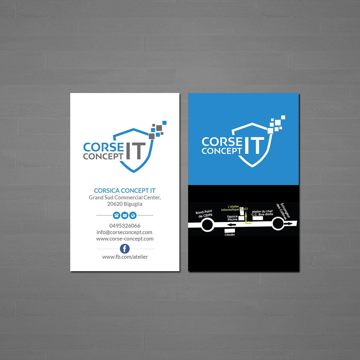 Business Card Design by Creations Box 2015 for Corse Concept | Design #21014862