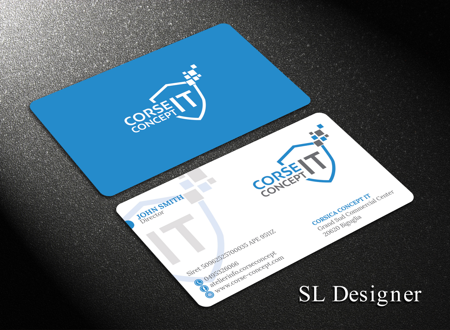 Business Card Design by SL Designer for Corse Concept | Design #20998975