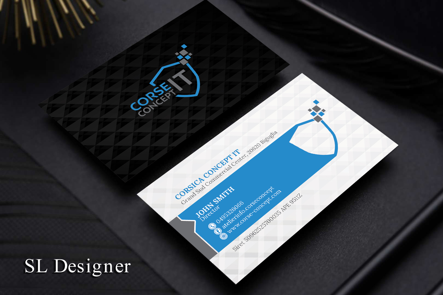 Business Card Design by SL Designer for Corse Concept | Design #20998988
