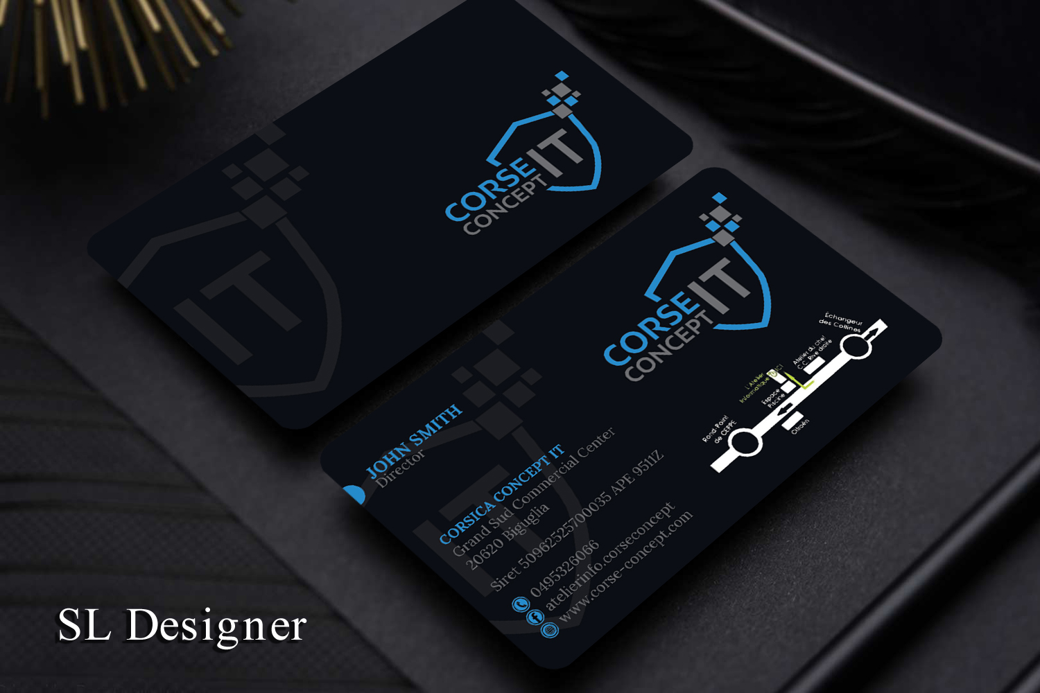 Business Card Design by SL Designer for Corse Concept | Design #20998992