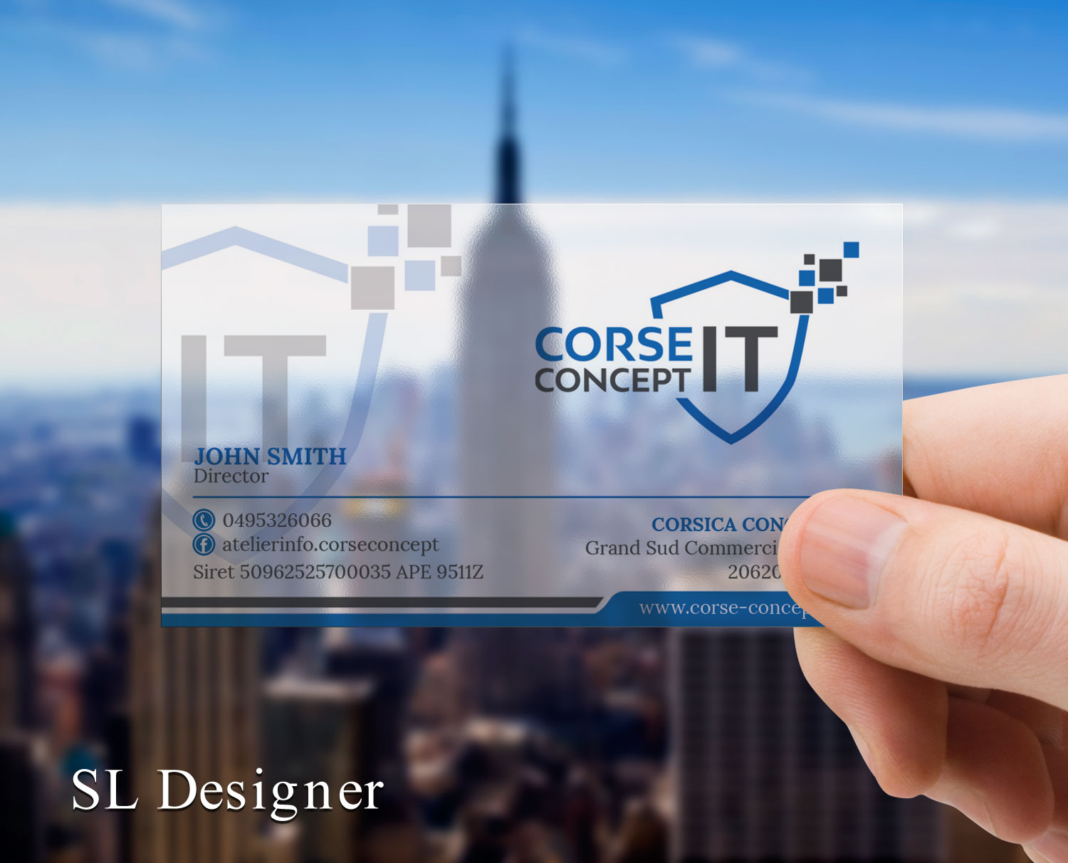 Business Card Design by SL Designer for Corse Concept | Design #20998995