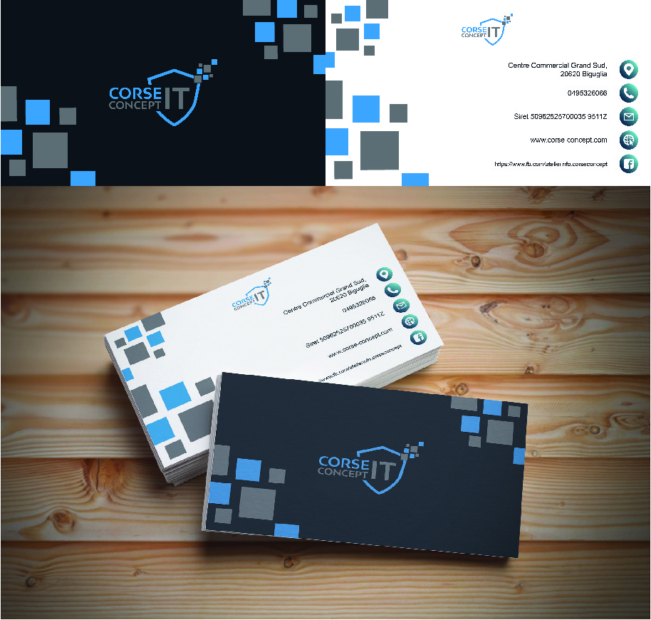 Design de Carte de Visite par Lion & Lamb Designs pour Corse Concept | Design #21007582