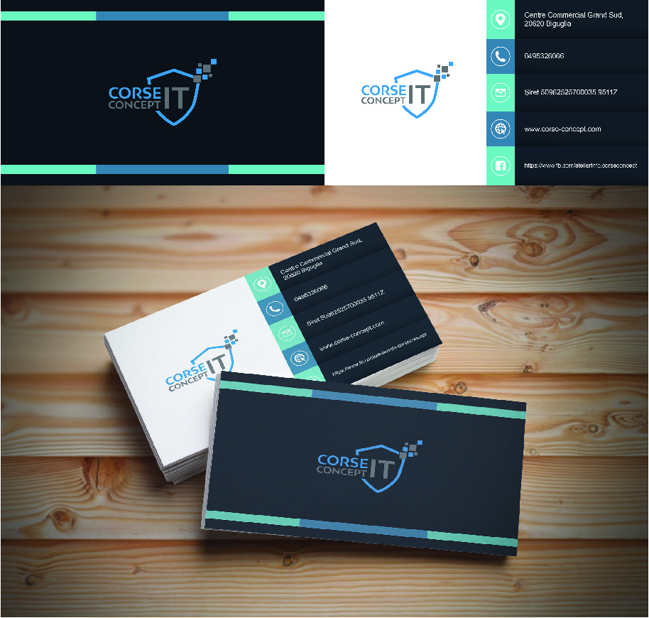 Business Card Design by Lion & Lamb Designs for Corse Concept | Design #21007593
