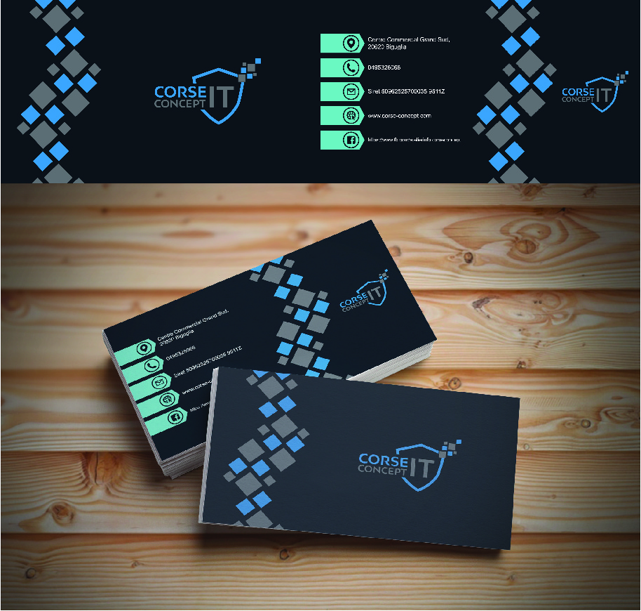 Business Card Design by Lion & Lamb Designs for Corse Concept | Design #21007602