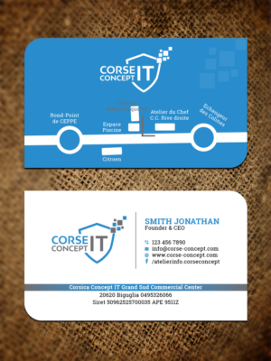 Business Card Design by Bold Pixels for Corse Concept | Design: #21046252