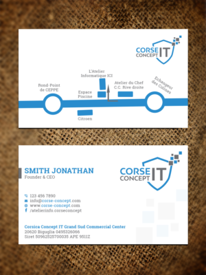 Business Card Design by Bold Pixels for Corse Concept | Design: #21046320