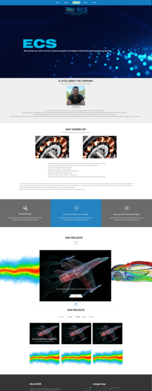 Eneginering consultancy brochure style web design project | Web Design by The Seventh Key Magic