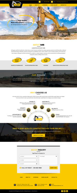 M Website | Web Design par Sbss