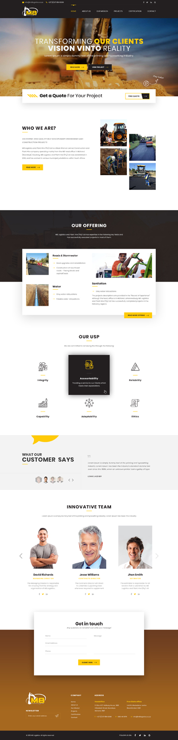 Web Design by AbhishekRoyBunty for this project | Design #21339509