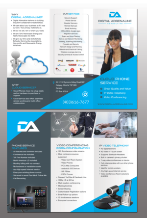 Cloud Phone Service Brochure | Design de Brochure par Adylhere