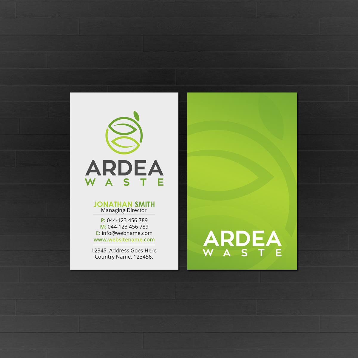 Business Card Design by Creations Box 2015 for Ardea Waste | Design #21007683