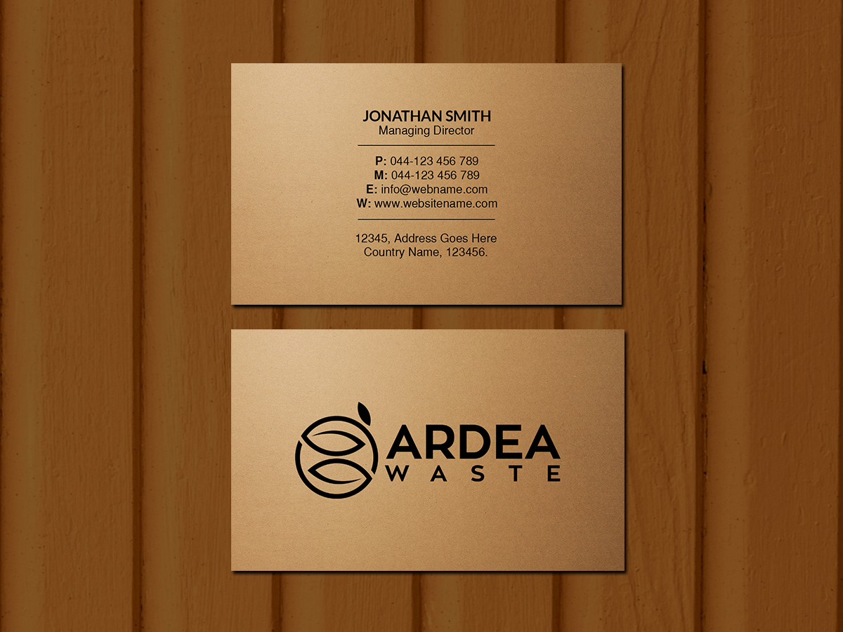 Business Card Design by Creations Box 2015 for Ardea Waste | Design #21007691