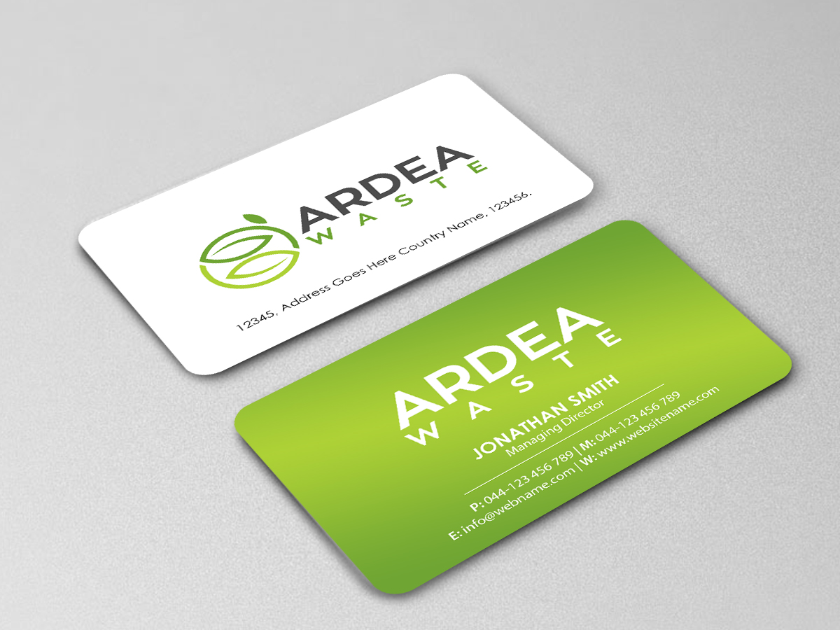 Business Card Design by Creations Box 2015 for Ardea Waste | Design #21007698