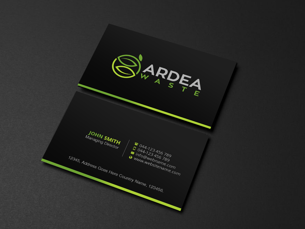 Business Card Design by Creations Box 2015 for Ardea Waste | Design #21007937