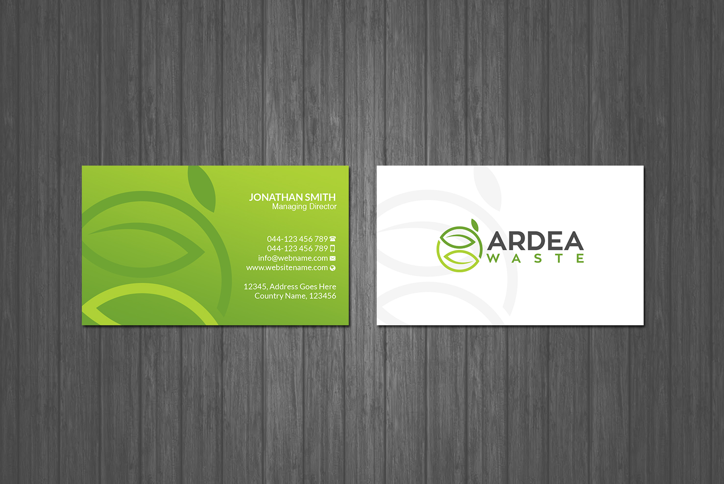 Business Card Design by Creations Box 2015 for Ardea Waste | Design #21007938