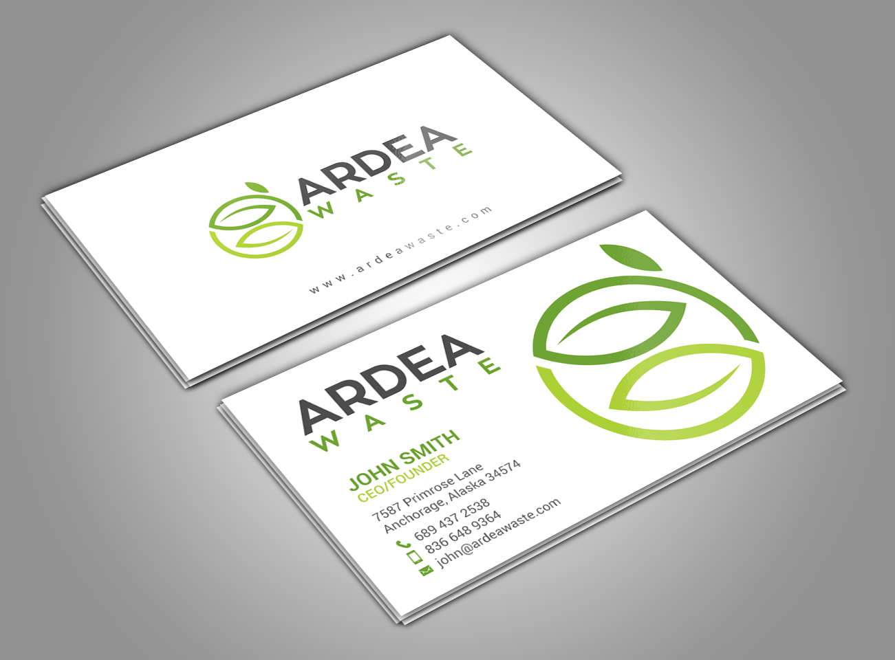 Diseño de Tarjeta de Presentación por chandrayaan.creative para Ardea Waste | Diseño #21008933