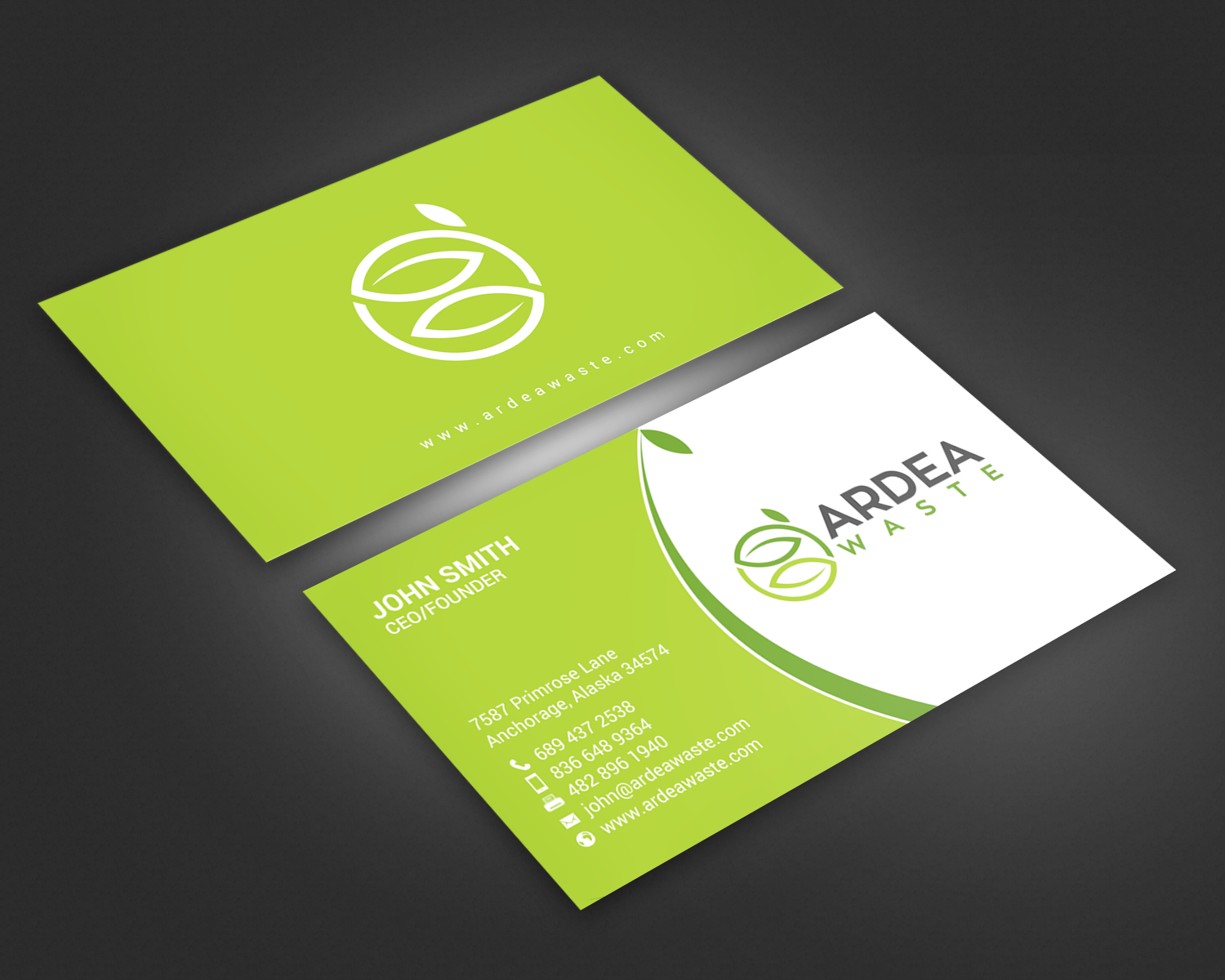 Business Card Design by chandrayaan.creative for Ardea Waste | Design #21011161