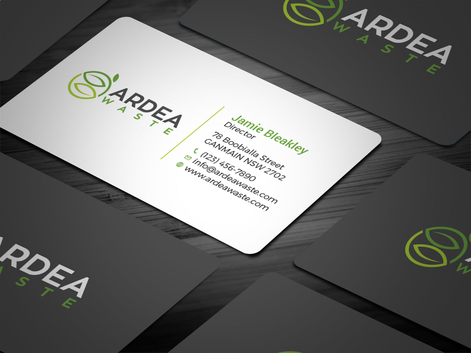 Business Card Design by Tripti Ranjan Gain for Ardea Waste | Design #21002542