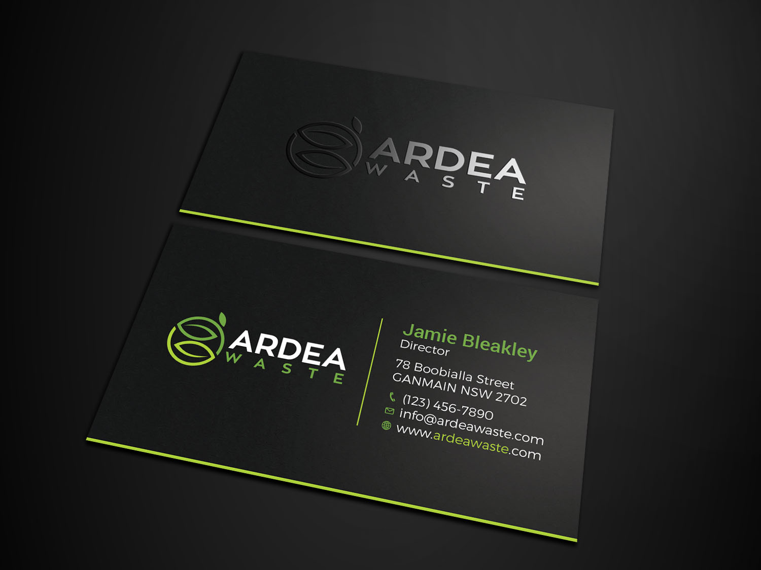 Business Card Design by Tripti Ranjan Gain for Ardea Waste | Design #21002544