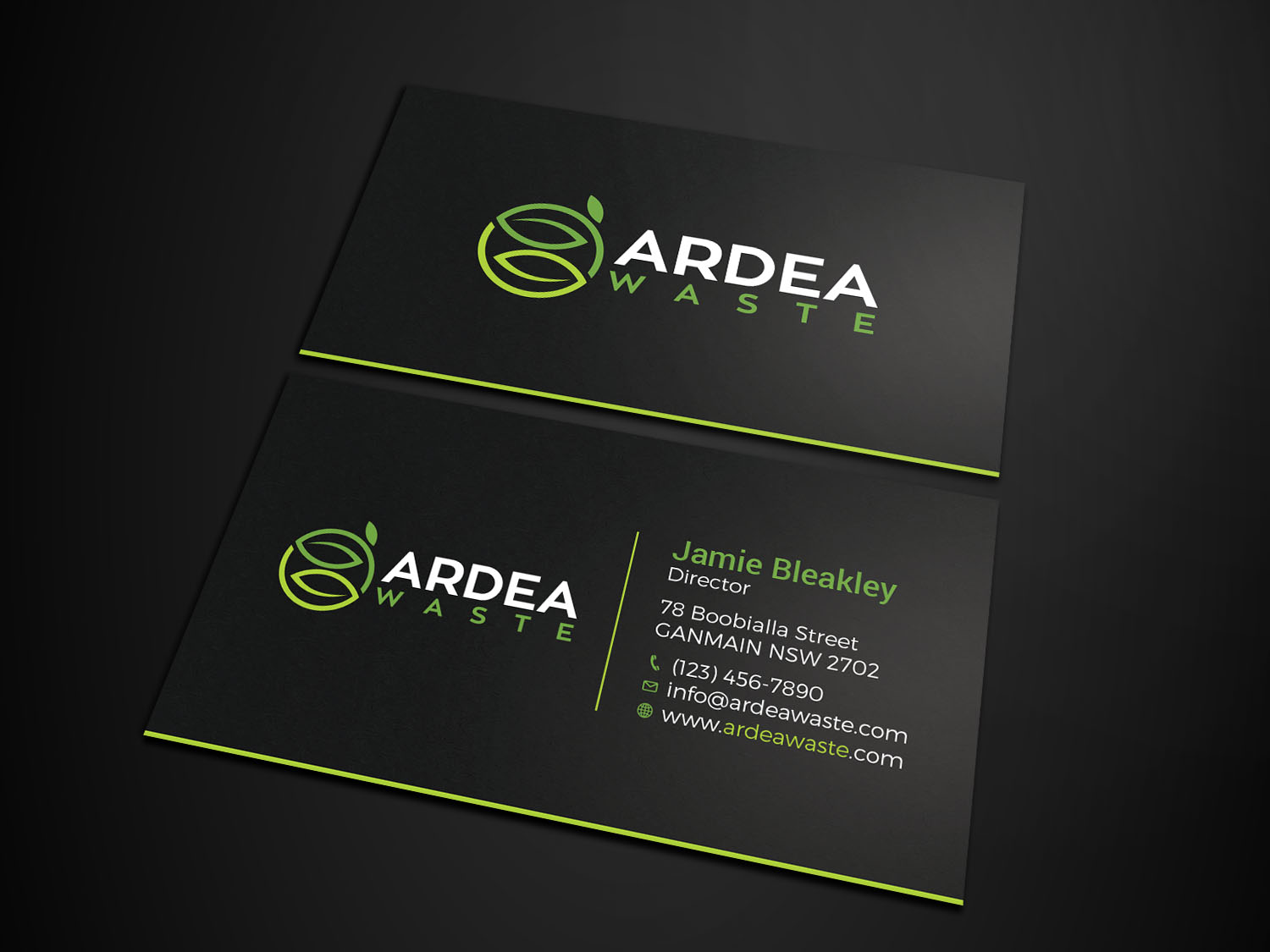 Business Card Design by Tripti Ranjan Gain for Ardea Waste | Design #21002546