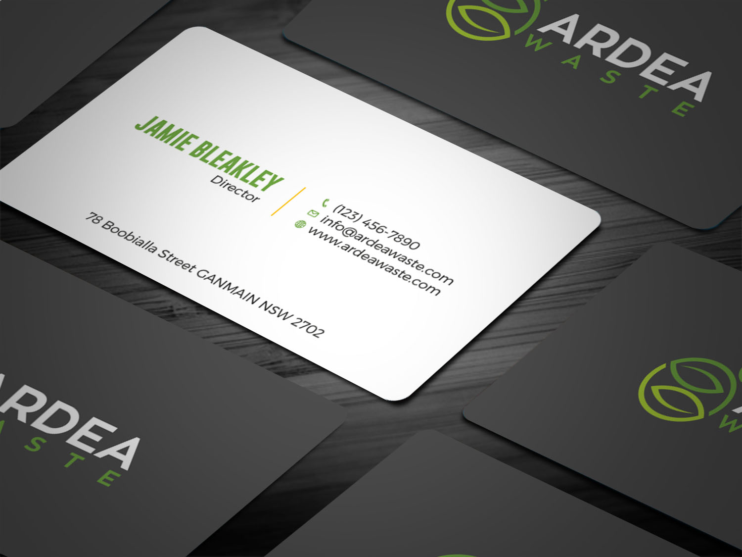 Business Card Design by Tripti Ranjan Gain for Ardea Waste | Design #21002550