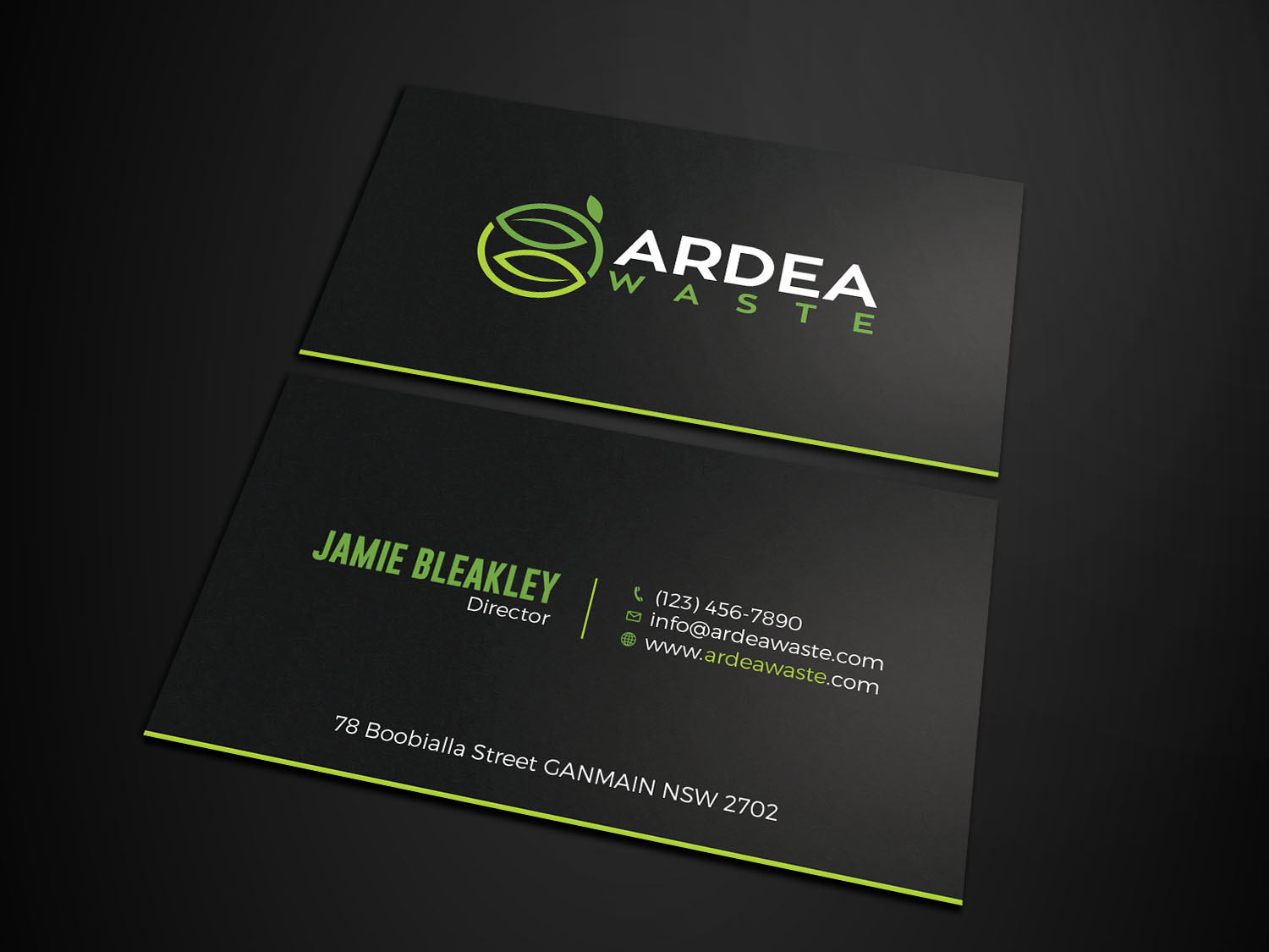 Business Card Design by Tripti Ranjan Gain for Ardea Waste | Design #21002552