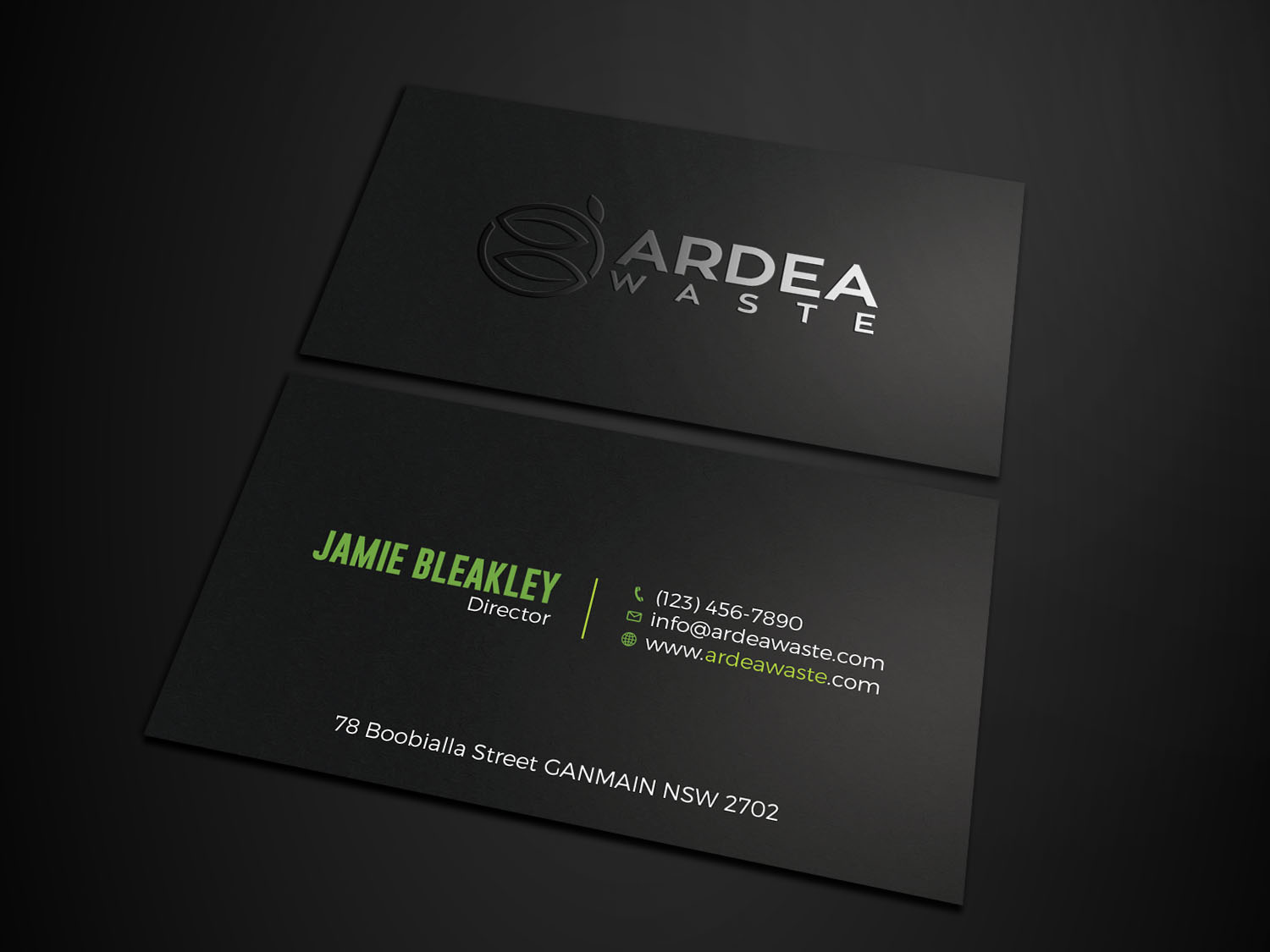 Business Card Design by Tripti Ranjan Gain for Ardea Waste | Design #21002553