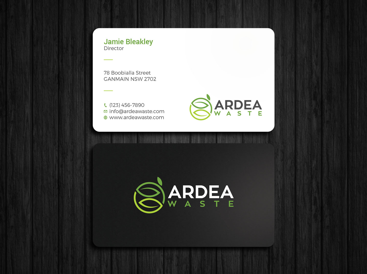 Business Card Design by Tripti Ranjan Gain for Ardea Waste | Design #21002557