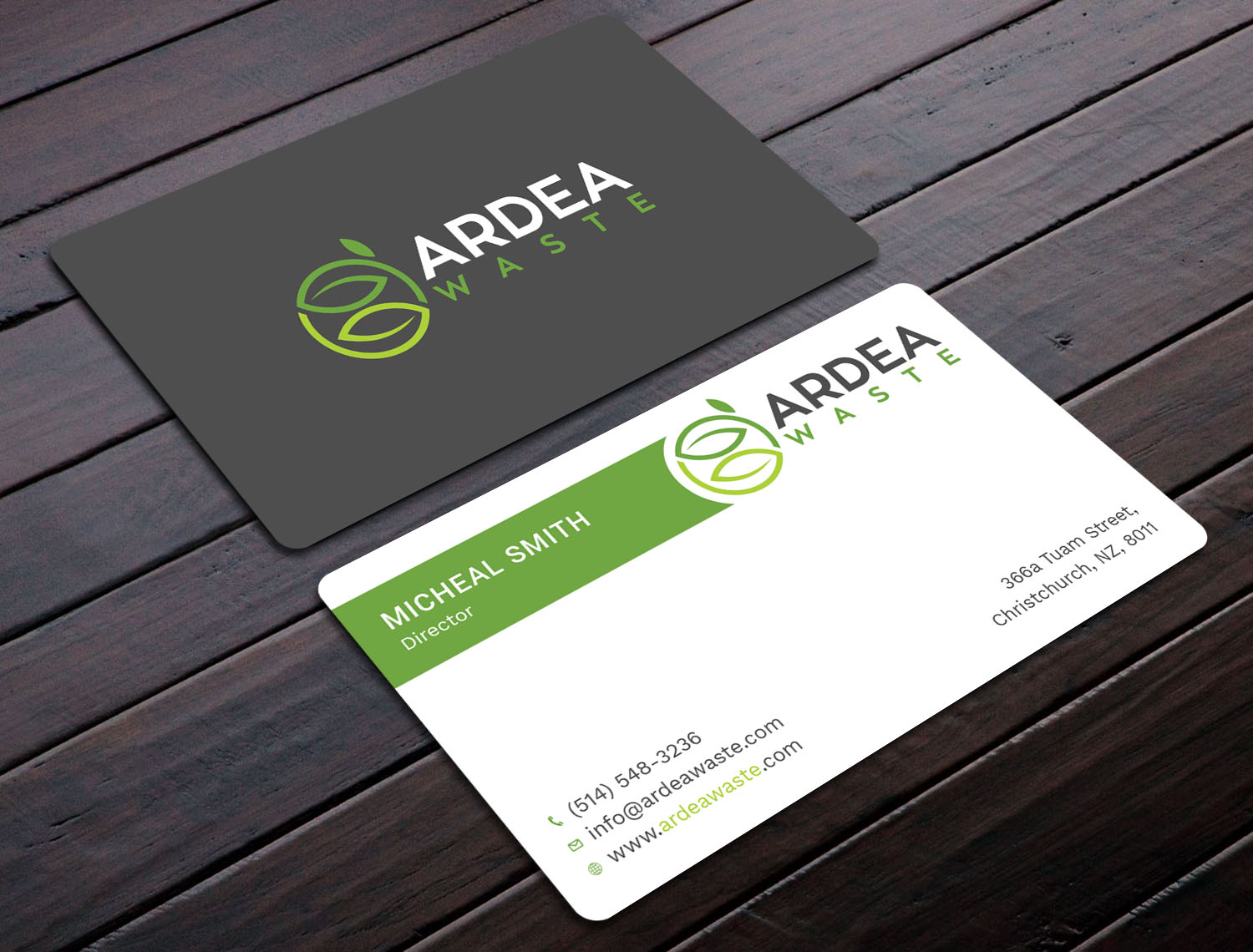 Diseño de Tarjeta de Presentación por Tripti Ranjan Gain para Ardea Waste | Diseño #21008085