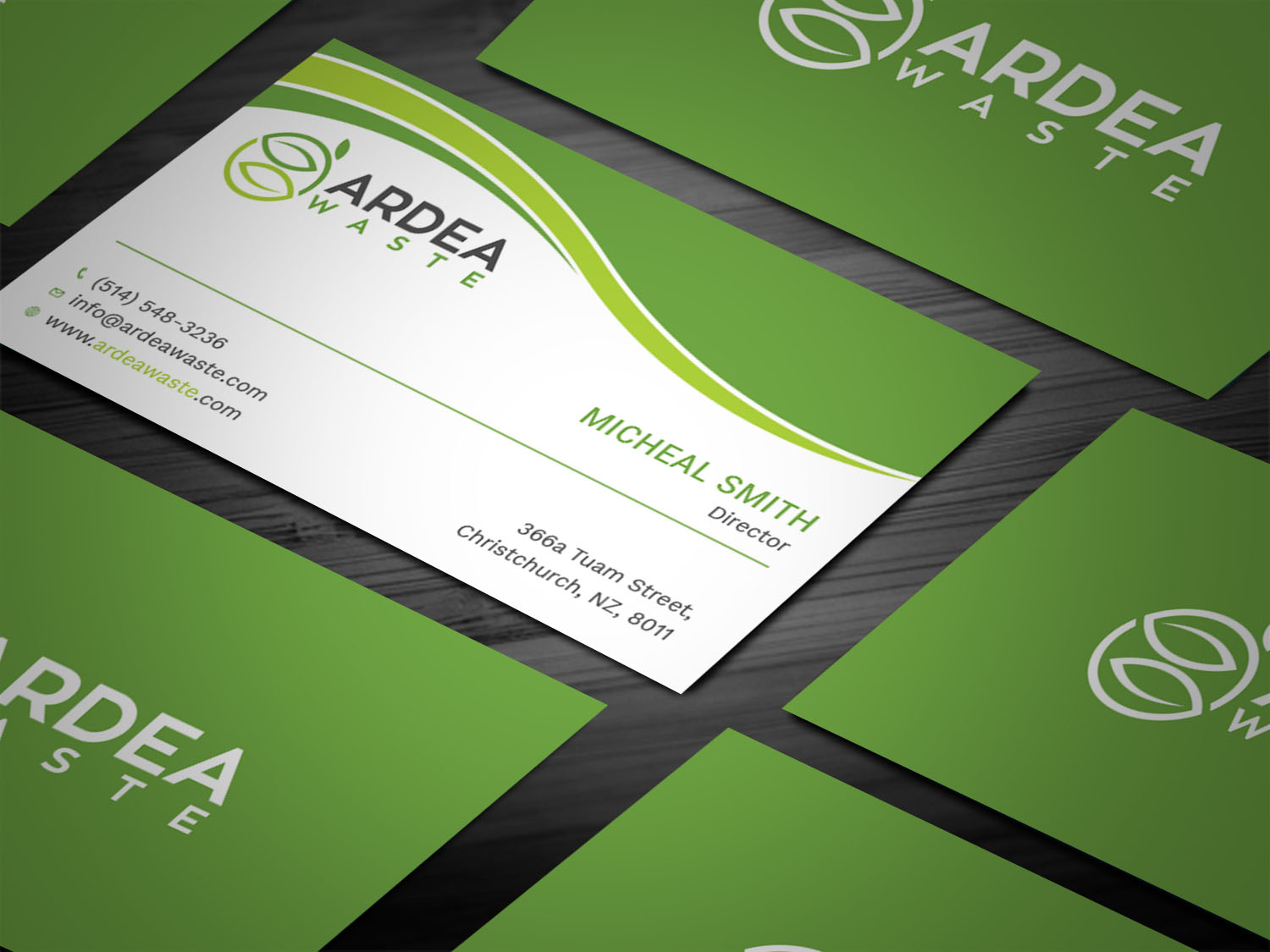 Diseño de Tarjeta de Presentación por Tripti Ranjan Gain para Ardea Waste | Diseño #21008103